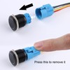 DMWD 2PCS 19MM Momentary Push Button Switch 12V-24V Ring LED