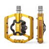 GEWAGE Bicycle Pedals, Flat Double Function and SPD Pedal with