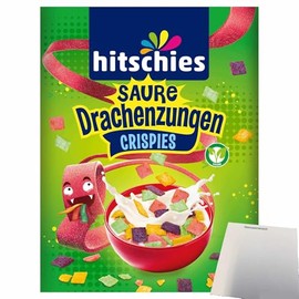 usy Bundle for Hitschies Sour Dragon Tongues Crispies Flakes (270 g Pack) + usy Block