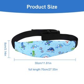 VBSJAH Head Mount Child Seat, 2 Pieces Adjustable Playpens, Sleep Positioner, Pushchair, Child Seat Attachment Strap, Head Holder