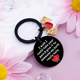 Klpoyu Gift for Loss Of Loved One Get Well Gifts for Women Thinking of You Gifts for Women Sympathy Gift Inspirational Keychain