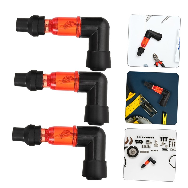 BUGUUYO 3pcs Bend Ignition Cap for Atvs Dirt Bikes and