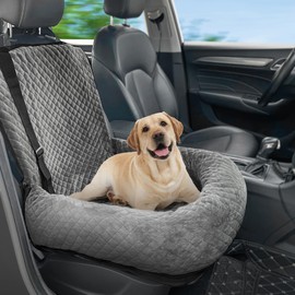 MagicFox Dog Car Seat Pet Booster Car Seat for Small Mid Dogs, Dog Car Seat is Safe and Comfortable, and can be Disassembled for Easy Cleaning, Comfy Ultra Soft Car Travel Bed