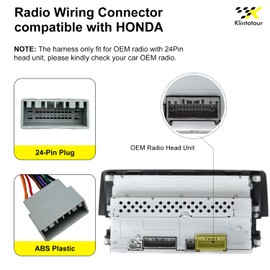 Radio Wiring Harness with Antenna Adapter Compatible with Honda 2013-2020, Stereo Installation Wire Harness Kit Aftermarket Stereo CD Player Receiver Wire Cable Adapter