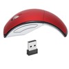 Folding Mouse, 2.4G Arc Mouse with USB Receiver, 1600DPI Adjustable
