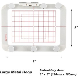 Sew Tech - Aro magnético de metal bordado para Brother PE900 PE800 SE2000 SE1900 (5 x 7 pulgadas, SA444M)