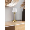 lightling Ludwig Table Lamp with Base in Matt Brass Metal