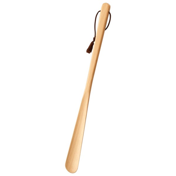 Alphax 902317 Shoehorn Wood Grain 17.7 inches (45 cm), Natural