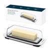 KITCHENDAO Airtight Butter Dish with Lid for Countertop and Refrigerator