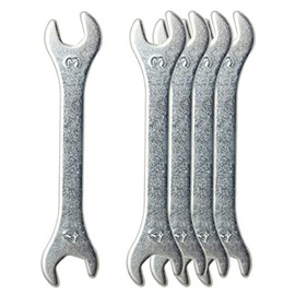Koni Viola Double Ended Spanner, Thin, M3 M4, 0.22 inches (5.5 mm), 0.3 inches (7 mm), Set of 5