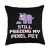 Virtual Pet Nostalgia Digital Pets 90s Retro Gaming Humor Throw