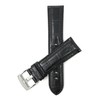 Bandini 18mm Mens Italian Leather Watch Band Strap - Black