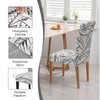 Alishomtll Stretch Chair Covers, Set of 6, Jacquard Chair Covers