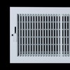 Fits 12x6 Duct Opening | Steel Baseboard Air Supply Grille