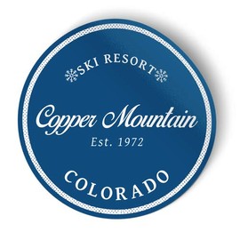 Squiddy Copper Mountain Colorado - Vinyl Sticker Decal for Phone, Laptop, Water Bottle (2.5" Tall)