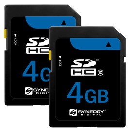 Synergy Digital 4GB Secure Digital SDHC Memory Cards, Compatible with Olympus E-M5 Digital Camera - Class 10, 20MB/s, 300 Series - Pack of 2