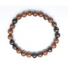 Grounding Mahogany Obsidian Stretch Bracelet, Root Chakra, Capricorn Birthstone, 8mm