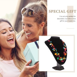 PRETYZOOM Boho Multilayer Wooden Pearl Necklace Coconut Shell Statement Bib Necklace Handmade Jewellery Craft Sea Beach Party Supplies, Plastic, Plastic