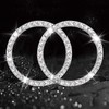 UPGRADE 2 PCS Bling Car Crystal Rhinestone Ring Car Decor