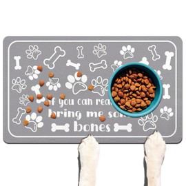 Pet Feeding Mat for Floors Waterproof Dog Mat for Food and Water Absorbent Quick Dry Non Slip mat for Cat Bowls