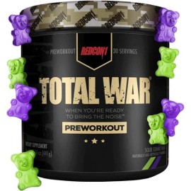 Pre Entreno Redcon1 Total War 30 Servicios Todos Los Sabores Sabor Sour gummy