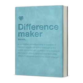 KSFFWQIN Difference Maker Definition Notebook Journal Thank You Gifts for Coworker Boss Mentor Teacher, Difference Maker Retirement Gifts Writing Notebook