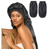 CMD 2 Pack Satin Sleep Cap for Long Hair Dreadlock