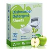 YUCO Dishwasher Detergent Sheets 100 Loads, Liquid-Free Dish Soap Cleaner