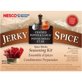 Nesco BJG-6, Jerky Spice Works, Cracked Pepper & Garlic Flavor, 6 Piece Set