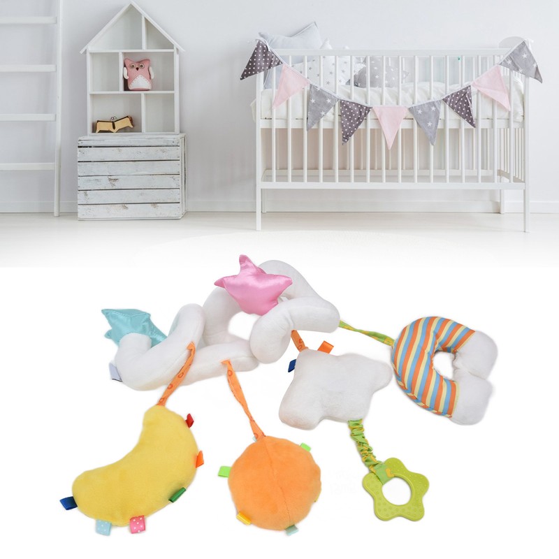 Baby Spiral Wrap Crib Bed Toy Cartoon Cute Stroller Car
