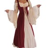 Abaowedding Womens's Medieval Renaissance Costume Cosplay Chemise and Over Dress