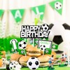 Soccer Ball Cake Topper Decorations For Theme Party, Football Player,