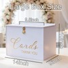 Extra Large Card Box with Lock & Slot, Big Wedding