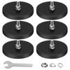 DIYMAG Magnet 6PCS 1/4inch Screw Hole Strong Rubber Coated Magnets