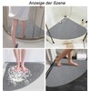 ROIMOE Shower Mat, Non-Slip Triangular, PVC Loofah Massage Shower Mats