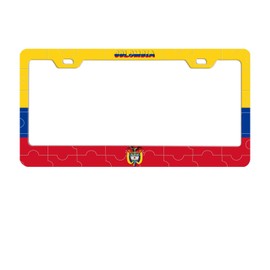 Colombia Flag License Plate Car Accessories Frame National Emblem Jigsawauto Parts