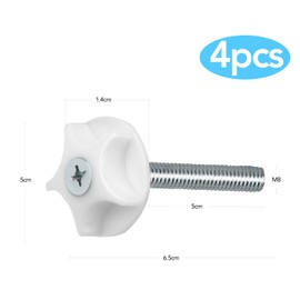 4 Pcs Headboard Bolts M8 Headboard Fixings Bed Bolt Heavy Headboard Screws and Washers for Divan Beds Fittings - Simple Installation and Firm Fixation