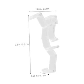 Gatuida 10pcs Clear Plastic Blind Retainer Clips for Window Blinds Durable and Easy to Install Holder Clips for Enhanced Stability and Secure Fit