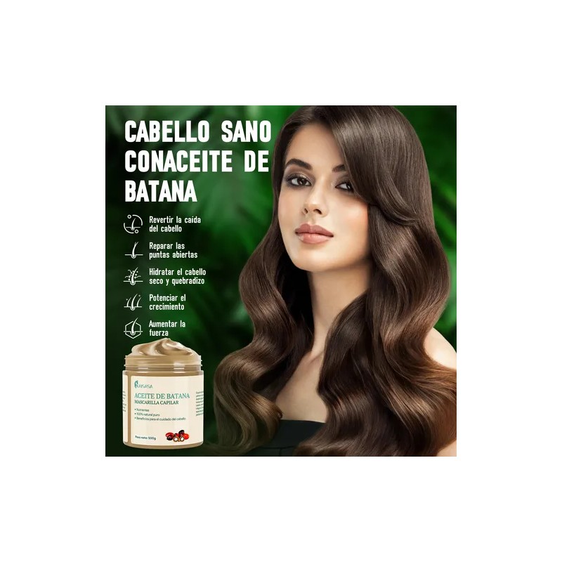 Batana Mascarilla Para Cabello 500ml Reparar Seco Rizado