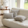 Home Brilliant 24x24 Pillow Covers Solid Textured Corduroy Euro Shams