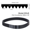 sourcing map 200J8 PJ V-Ribbed Belt 8 Ribs 20" Length
