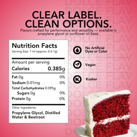 Dolce Flav Natural Red Food Coloring – Vivid Plant-Based Color from Beets | 2 oz Water-Soluble Liquid Dye for Baking, Drinks & Frostings | Graduated Dropper Included | No Artificial Dyes | Kosher | Made in USA