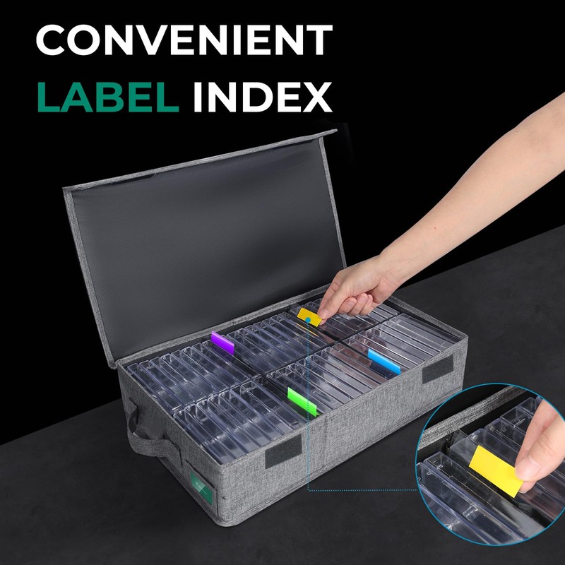 T WaveTree Cassette Tape Storage Box, Practical Cassette Tape Holder