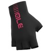Alé Cycling Unisex Sunselect Crono Summer Gloves, Black/Fluo Pink, XL