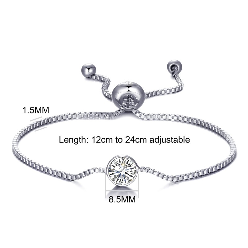 Philip Jones Crystal Bracelet Created with Zircondia® Crystals