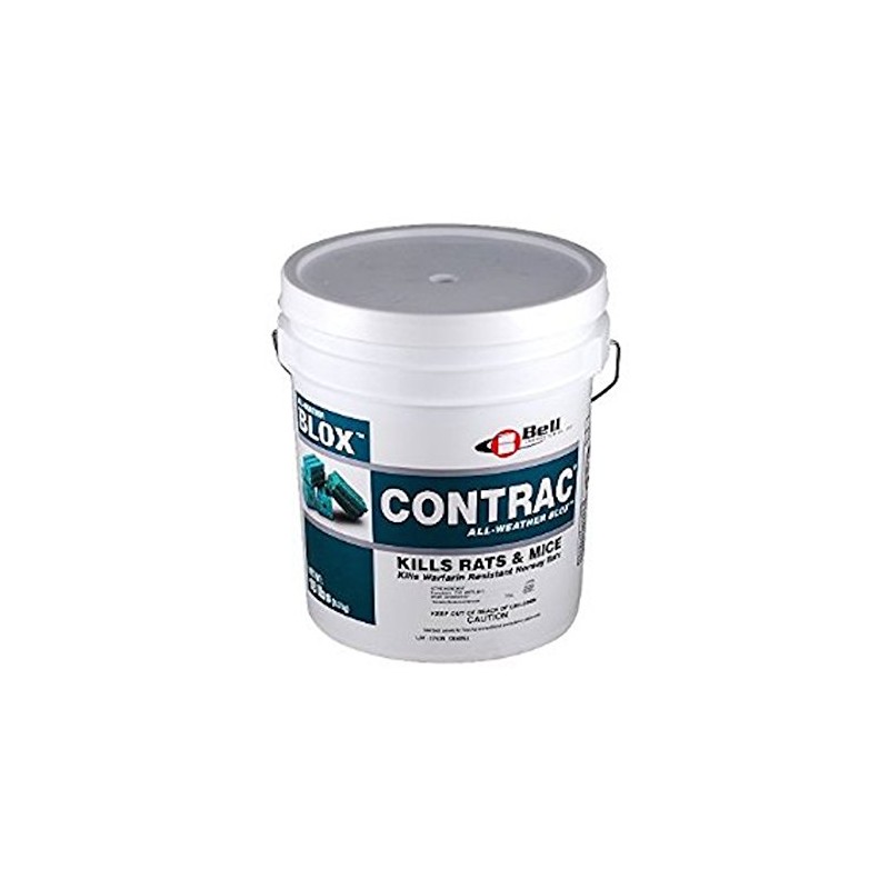 18 LB Contrac Blox Rodent Control Rodenticide Kills Mice &