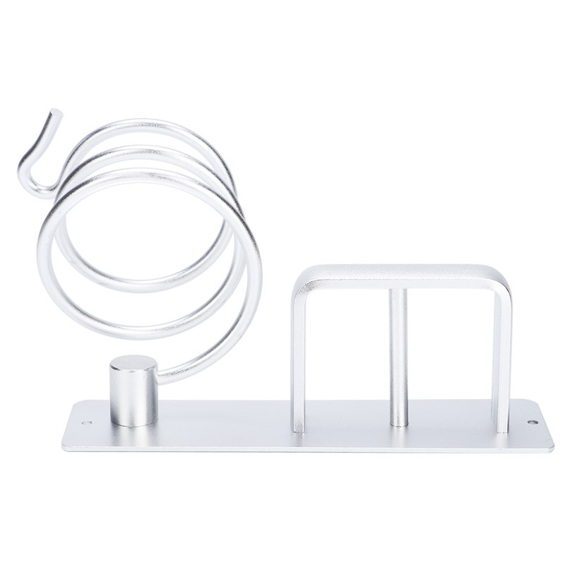 Aluminum Wall Mounted Shelf Hair Dryer Rack Organizer Holder Stand