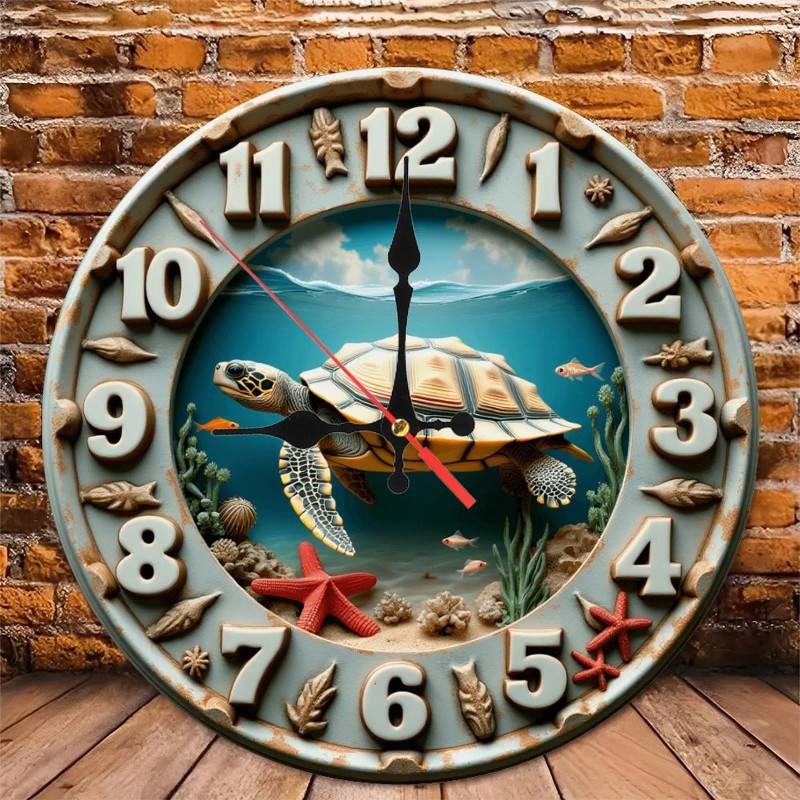 10-Inch Wooden Clock for a Magic Enthusiast with a Top