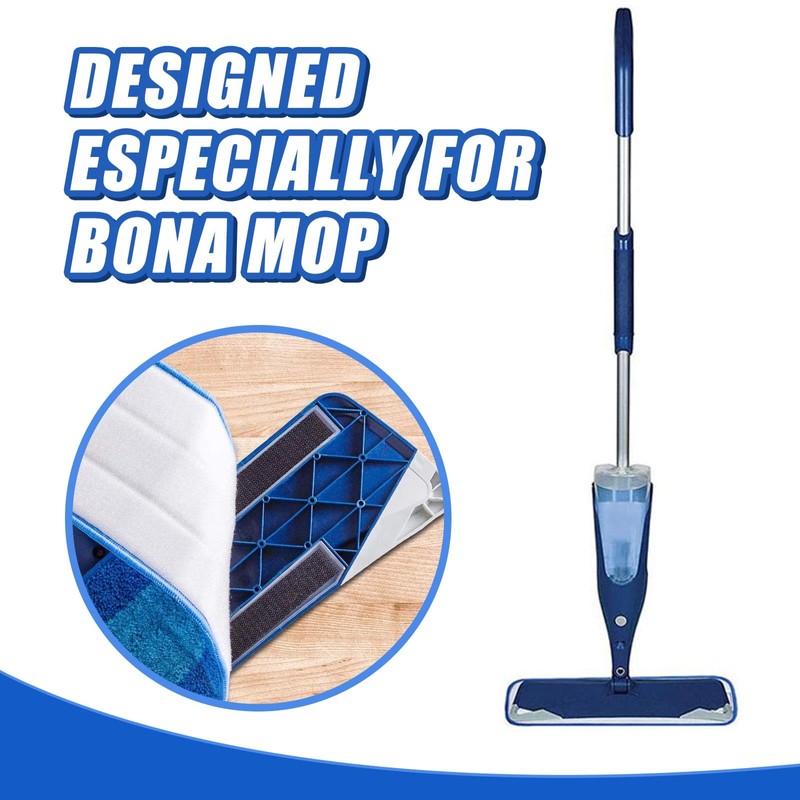 Gandeer 60 Pieces Microfiber Cleaning Pads Compatible with Bona Mop