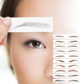 AQUADOLL Eyebrow Permanent Makeup Tint Petit Pla Eyebrow Sticker Set of 15 Japanese Planning Company Original Eyebrow Permanent Makeup Tint Eyebrow Tattoo Eyebrow Female Male Trial Set BR. Bitter
